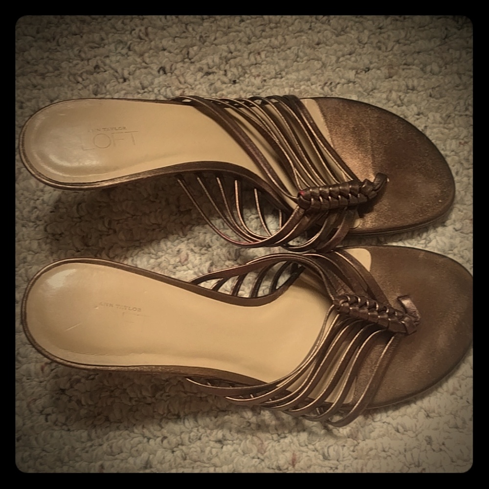 Bronze Loft Sandals Size 9